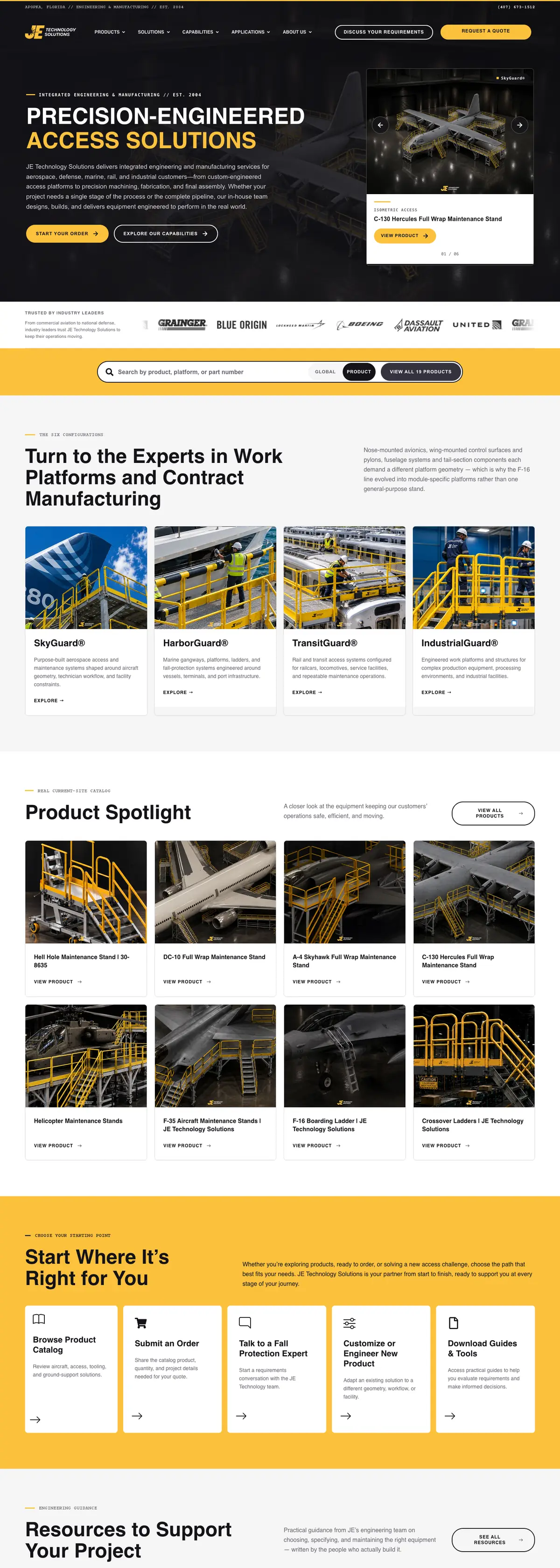 JE Technology Solutions website